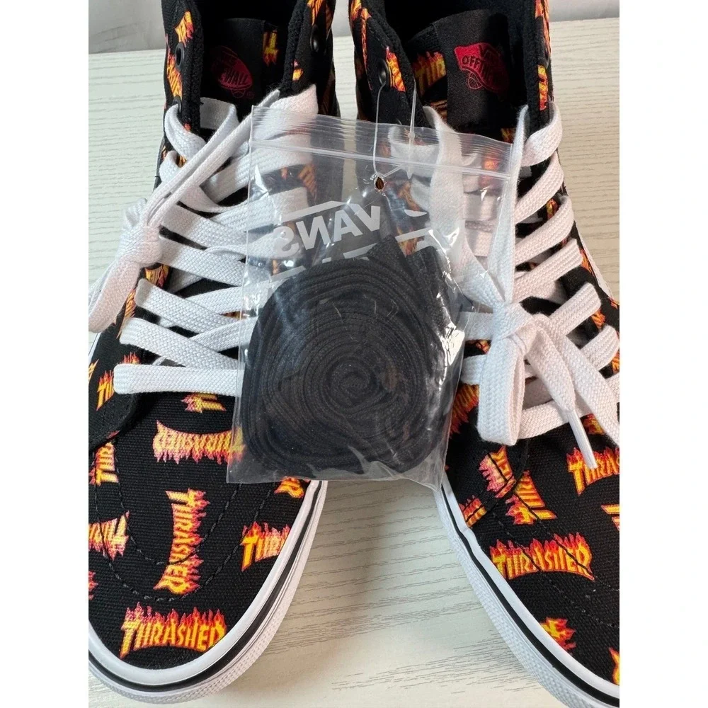 NEW in Box / Vans Skate Sk8-H Thrasher Black Sneakers‎ / Size 9.5 / Sku0164